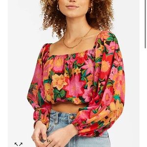 NWT Billabong Floral Crop Top 🌸